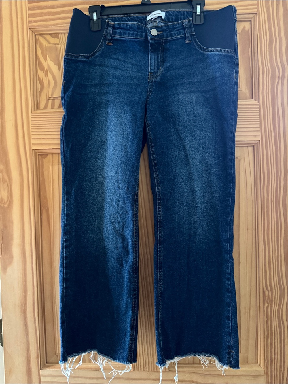 Motherhood Maternity Dark Blue Cropped Ankle Jeans